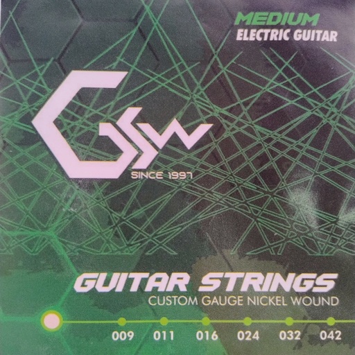[EGS009] Encordado Guitarra Eléctrica 009 GSW EGS009